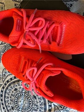 Under Armour HOVR Machina Bright Neon Coral Running Sneakers